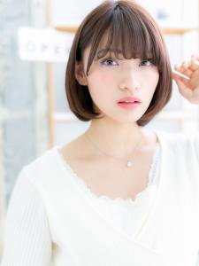 輪郭カバーで小顔見せ！黒髪・透明感・大人ボブ　スマートボブ - mod's hair【モッズヘア】越谷/越谷西口店掲載