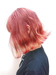 艶チェリーレッドカラー2　ワンブリーチ - HAIR DERA'S 銀座中央通り店【デラ】掲載
