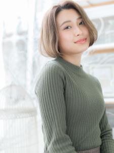 センターパート＊ナチュラルワンカール大人ボブ　前下がりボブ - mod's hair【モッズヘア】越谷/越谷西口店掲載