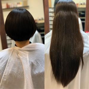 ボブ（超ロングから５０センチカット） - polish.custom-hair掲載