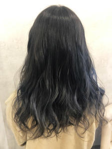 暗髪ブルーアッシュ【長岡】【見附】 - Accueillir Pur hair掲載