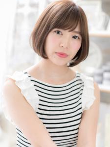 前下がりで小顔見せ…フェミニン大人ボブ　毛先パーマ - mod's hair【モッズヘア】越谷/越谷西口店掲載