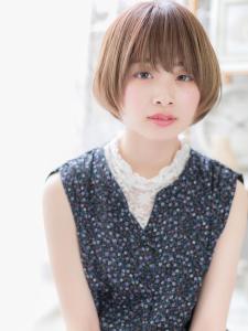 斜めバング×前下がり★透明感ナチュラルショート　ボブ - mod's hair【モッズヘア】越谷/越谷西口店掲載