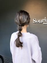 ポニーテールアレンジ玉ねぎ【sourire 神田】 - 半個室型美容室 Sourire 博多店掲載