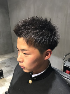 アップバングショート - Men's Hair SPICE 駅前店掲載