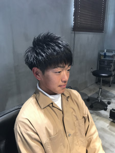 高め刈り上げブロック - Men's Hair SPICE 駅前店掲載