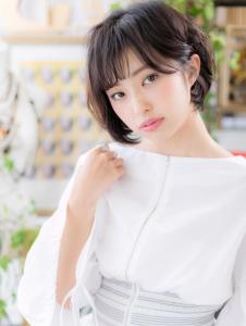 耳かけも◎斜めバング×前下がりの黒髪大人ボブ　似合わせカット - COVER HAIR bliss【カバーヘア ブリス】大宮/大宮西口店掲載