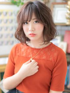 シースルーバングのくせ毛風ルーズMIXウェーブ　ブランジュ - COVER HAIR bliss 【カバー ヘア ブリス】川口/ららテラス川口東口駅前店掲載