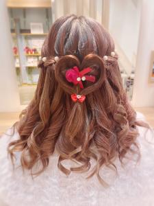 ハートのハーフアップ - ヘアセットサロンLaLa rOomo STUDIO掲載
