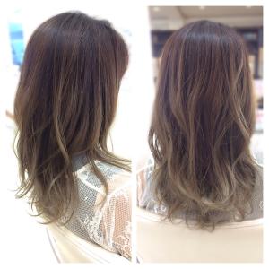 ☆べレイヤージュ グラデーション  グレージュ ☆ - Hair VERDE掲載