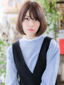 好感度大！前下がり小顔ナチュラルボブスタイル　厚めバング - COVER HAIR bliss【カバーヘア ブリス】大宮/大宮西口店掲載