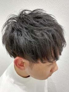 メンズナチュラル縮毛矯正マッシュ