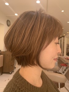 ミセスの前髪ストレートパーマ【Ash元住吉店ヘアスタイル】 - Ash 元住吉店掲載