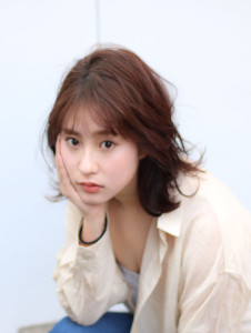 【eme中崎町】＊グレージュ×ゆるウェーブ＊フェミニンボブ　 - eme hair design掲載