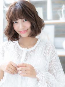 くせ毛風ルーズミックスウェーブ大人ボブ　小顔 - mod's hair【モッズヘア】越谷/越谷西口店掲載