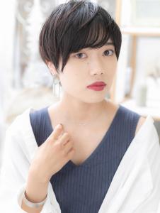 斜めバング＆前下がり＊ハンサムアッシュショート　小顔 - mod's hair 上尾【モッズヘア】上尾西口店掲載
