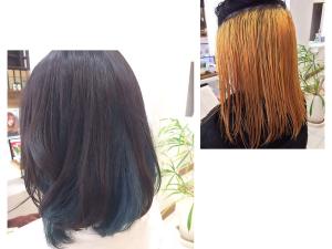 インナーカラー  Wカラー  ブルー - Hair VERDE掲載