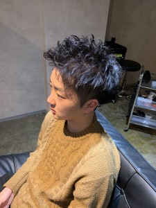 ショートパーマアップバング - Men's Hair SPICE 駅前店掲載