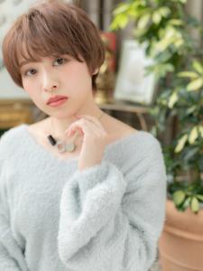 大人かわいい斜めバングナチュラルショート　マッシュ - COVER HAIR bliss 【カバー ヘア ブリス】川口/ららテラス川口東口駅前店掲載