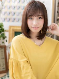 斜めバングが大人かわいい小顔前下がりボブ　トリートメント - COVER HAIR bliss【カバーヘア ブリス】戸田公園/戸田公園西口店掲載