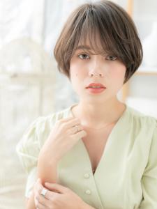 黒髪も！小顔に仕上げた大人ボブショート　マニッシュショート - mod's hair【モッズヘア】上尾/上尾西口店掲載