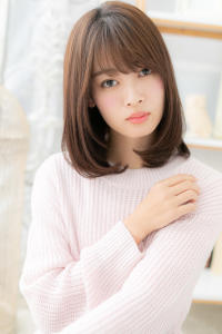 重めスタイルが大人かわいいワンカールミディ　セミディ - mod's hair【モッズヘア】上尾/上尾西口店掲載