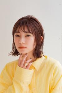 毛先パーマ外ハネ小顔バングヌケ感切りっぱなしフレンチボブ - HaKU掲載