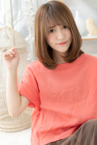 外国人風グラデーション小顔ワンカールミディ　厚めバング - mod's hair【モッズヘア】上尾/上尾西口店掲載