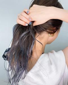 グラデーションカラー☆コバルトブルー - エイムヘアメイク 舟入店掲載