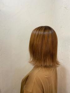 【reir下北沢】切りっぱなしボブ＋オレンジベージュ* - Reir_下北沢掲載
