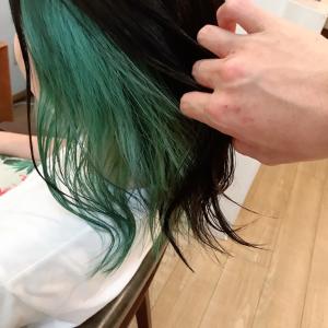 インナーエメラルドグリーン☆ - gift hair salon掲載