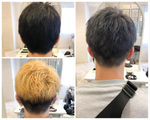 メンズショートのグレージュヘアカラー☆ - LOUIMADNA栄掲載