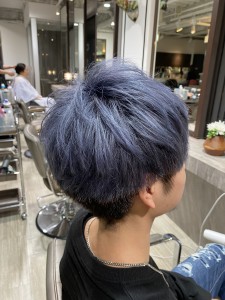 マッシュショート～クリアブルー～ - pace hair掲載