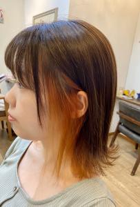 ボブ×インナーオレンジ - gift hair salon掲載