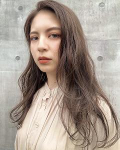 【KON】うざバングカジュアルロング_ フリンジウェーブ - hair make O/S掲載