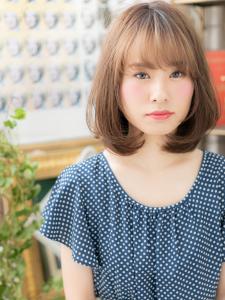 伸ばしかけに◎くせ毛風小顔ふわミディ　シースルーカラー - COVER HAIR bliss【カバーヘア ブリス】大宮/大宮西口店掲載