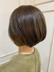 【cropes辻堂 斉藤】丸みショート×オリーブベージュ - crop-es湘南辻堂掲載