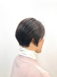 小顔/グラボブ/ショート/艶カラー/ダークカラー/40代 - QUALIS 上福岡店掲載