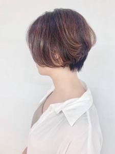 耳かけ/小顔/ハンサムショート/艶カラー/30代40代50代 - QUALIS 上福岡店掲載