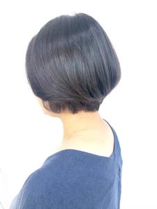 小顔/ひし形シルエット/ショート/30代40代50代/黒髪/ - QUALIS 上福岡店掲載