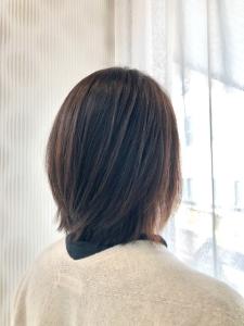 外ハネ/ミディアム/暖色系カラー/白髪染め/40代50代/ - QUALIS 上福岡店掲載