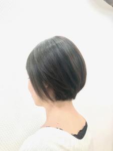 30代40代50代/白髪染め/艶カラー/ショートボブ/透け感 - QUALIS 上福岡店掲載