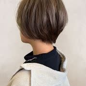 小顔/マッシュショート/オリーブアッシュ/ショート/40代 - QUALIS 上福岡店掲載