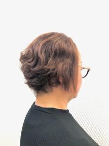 小顔無造作パーマ/ショート/ウェーブ/ベージュ/40代50代 - QUALIS 上福岡店掲載