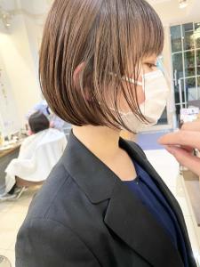 小顔切りっぱなしボブまるみくびれショート横浜3 - Neolive aim 横浜店掲載