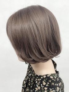 【eha 山本】ミルキーベージュ_シンプルボブ - YUCCA eha 豊中掲載