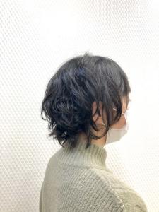 無造作パーマ/デジタルパーマ/ショート/透け感ダークアッシュ - QUALIS 上福岡店掲載