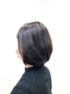 暗めカラー/40代50代60代/白髪染め/艶カラー/ショート - QUALIS 上福岡店掲載