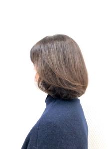 ココアベージュ/艶カラー/レイヤーボブ/40代50代60代/ - QUALIS 上福岡店掲載