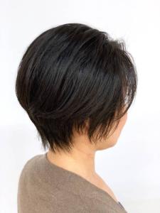 小顔ショート/艶カラー/ダークカラー/白髪染め/40代50代 - QUALIS 上福岡店掲載